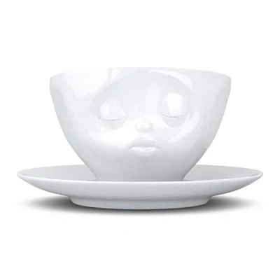 Imagen de Fifty Eight Café Besando Taza Cafe con Leche, Porcelana, Blanco, 1 Unidad (Paquete de 1)