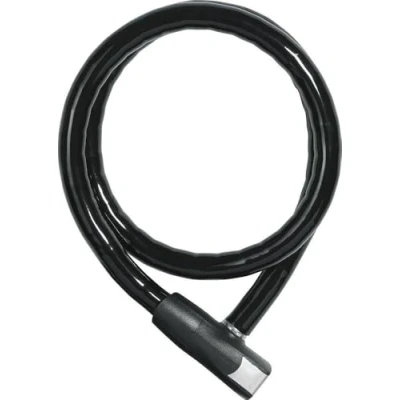 Imagen de ABUS cerradura de cable blindada Steel O Flex Centuro 860 acero con blindaje manguitos nivel seguridad 7 110 cm, negro