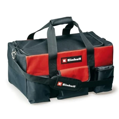 Imagen de Einhell Bolsa 56/29 (para herramientas y accesorios, duradera con base reforzada, cinturón portador, asa de transporte, varios bolsillos compartimentos)