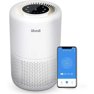 Imagen de LEVOIT Purificador de Aire Inteligente, Filtro HEPA, CADR 170m3/h a 35m², Control por Alexa, Silencio Modo Sueño inferior 24dB, Elimina 99,97% Alergia Polen Olor y Caspa Mascota,Blanco