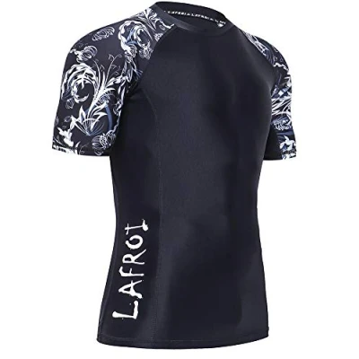 Imagen de LAFROI Camiseta de Manga Corta para Hombre UPF 50+ Baselayer Skins compresión CLY02D Vital XL
