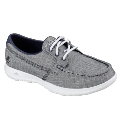 Imagen de Skechers Performance Go Walk Lite Isla, Náuticos Mujer, Multicolor (NVY Gray Textile/Trim), 40 EU