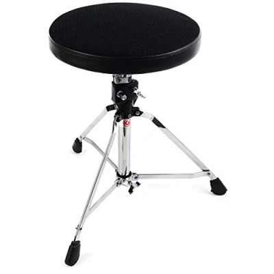 Imagen de Taburete de tambor Gibraltar 9000 Series Air Tech Skinny, 9708AST (Diámetro: 39cm, asiento tejido malla seca, Super Lock, husillo ajuste altura, pies goma &#039;Super Foot&#039;)