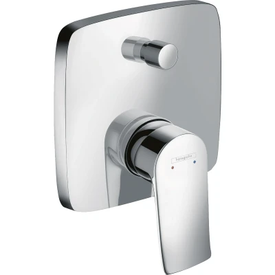 Imagen de Hansgrohe 31451000 Metris grifo de bañera empotrado con combinación seguridad integrada, cromo
