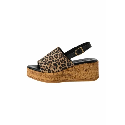 Imagen de Tamaris Damen 1 28393 42, Sandalias con cuña Mujer, Leopardo, 36 EU