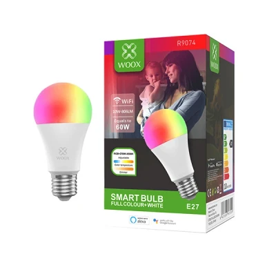 Imagen de Woox Lampadina LED E27 806lm WiFi Controllo Vocale Alexa, R9074 Classe A+ Bianco