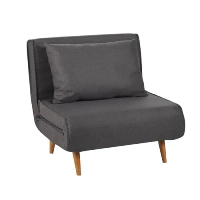 Imagen de SHIITO Sillón Cama de Apertura Extensible 91 x 83 88 cm Modelo Denzo Máximo Relax y Confort Color Gris