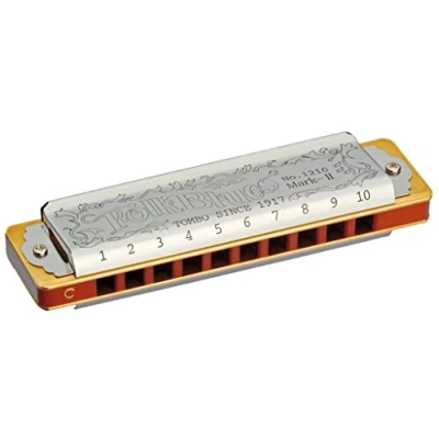 Imagen de Tombo Armónicas Folk Blues MKII, Major Diatonic, 10 hole, E Dur/Mi