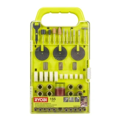 Imagen de Ryobi RAKRT155 Juego de accesorios para herramientas rotativas (155 piezas)