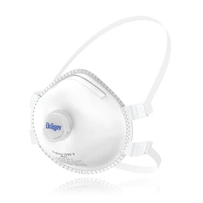 Imagen de Dräger X plore 1330 V FFP3 5 Mascarillas de Protección respiratoria, Respirador con Válvula antipolvo contra Partículas y Aerosoles, talla M/L