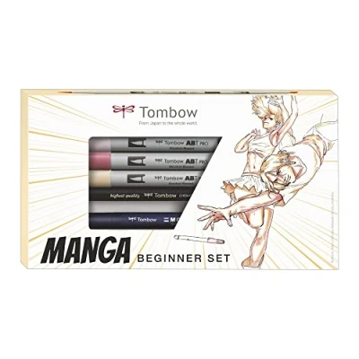 Imagen de Tombow Set de Dibujo Manga Para Principiantes Guia Paso a incluida Artistas y Aficionados