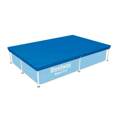 Imagen de BESTWAY Cobertor de Invierno Rectangular 224x154 cm para Piscinas Rectangulares 221x150 Azul