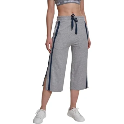 Imagen de Urban Classics Ladies Taped Terry Culotte Pantalones deportivos, Mujer, Talla: Medium, Grey/navy