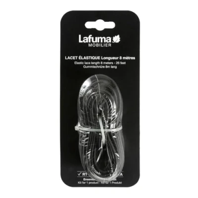Imagen de Lafuma Mobilier Cuerdas eslásticas para hamaca Siesta L, 8 metros, Negro, LFM2405 0247