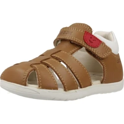 Imagen de Geox B Sandal MACCHIA Boy, Sandalia Bebé Niños, Whisky/White, 18 EU