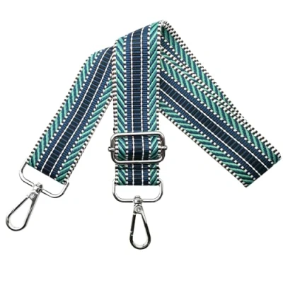 Imagen de Correa para Bolsos de Mujer Reemplazo Hombro, Bandolera Ajustable con Mosquetón Plateado 3.8cm Anchura, Crossbody Cartera Accesorios, Azul, L4