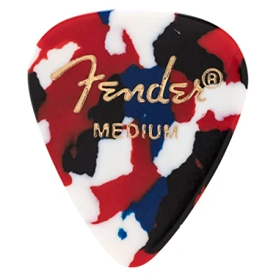 Imagen de Fender Púas 351 Shape Premium para guitarra eléctrica, acústica, mandolina y bajo (12 unidades)