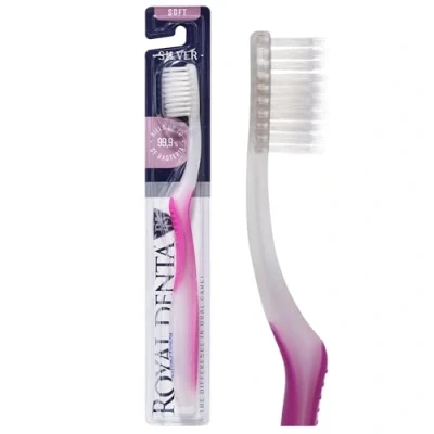 Imagen de Royal Denta Suave, Nano Plata Cepillo de dientes, Rosa