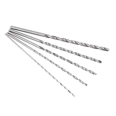 Imagen de Brocas para Madera, Juego de Barrenas Madera Acero Largas 5 Tamaños Diferentes Broca Taladro Larga Plástico y Aluminio(2, 3, 3,5, 4, 5mm)