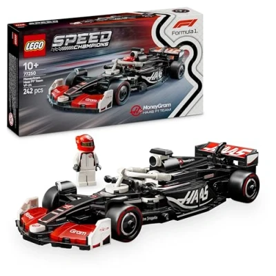 Imagen de LEGO Speed Champions Coche de Carreras MoneyGram Haas F1 Team VF 24 Vehículo Juguete con 1 Minifigura Piloto Fórmula 1, Regalo Coleccionable para Niños y Niñas 10 Años o Más 77250