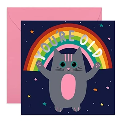 Imagen de Central 23 Divertida Tarjeta de cumpleaños para papá You&#039;re Old descarada mamá Divertidas Tarjetas amigos felicitación en blanco