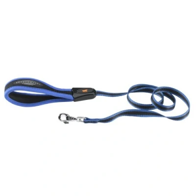 Imagen de Ferplast Correa para Perros ERGOCOMFORT G15/120 de Nailon, Mango ergonómico, Acolchado Suave, Longitud 120 cm x 2,5 cm, Azul