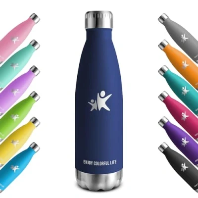 Imagen de KollyKolla Botella Termica 750ml, Agua Acero Inoxidable, Termo Sin BPA, Cantimplora Reutilizable, Mantener Bebida 12H Caliente/24 Frío, para Niños, Adultos, Deporte, Escuela, Oficina