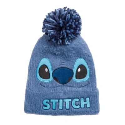 Imagen de Disney Lilo and Stitch Gorro de Punto Bordado, Color Azul, Taille Unique