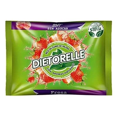 Imagen de Dietorelle Caramelos de goma, sabor fresa, 800 g, 1 unidad