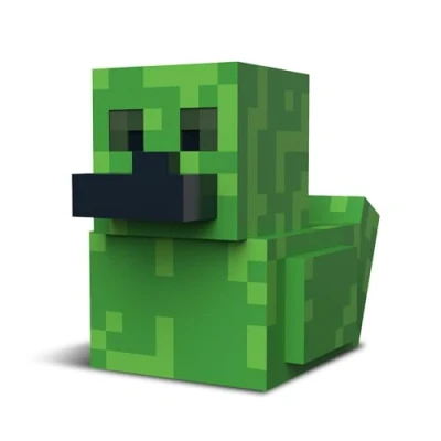 Imagen de TUBBZ First Edition Creeper Figura Coleccionable de Pato Goma Vinilo Producto Oficial Minecraft TV, películas y Videojuegos