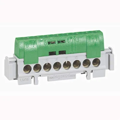 Imagen de Legrand reparticion standard Bornas tierra 1 entrada /16 salidas verde