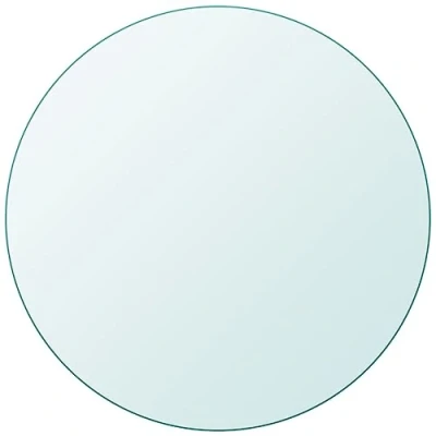 Imagen de vidaXL Tablero Superficie Redonda de Mesa Cristal Vidrio Templado 800 mm