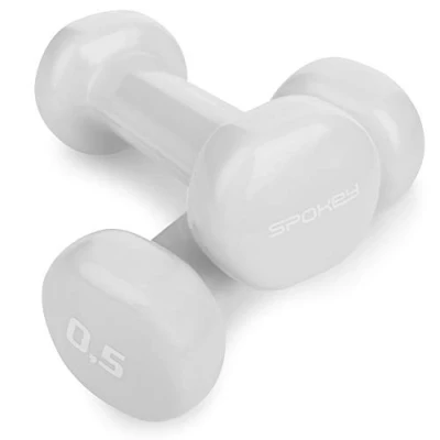 Imagen de SPOKEY Shape IV Juego de mancuernas, 2 piezas, Con revestimiento vinilo Mancuernas fitness, Varios incrementos peso 0,5 a kg núcleo hierro fundido