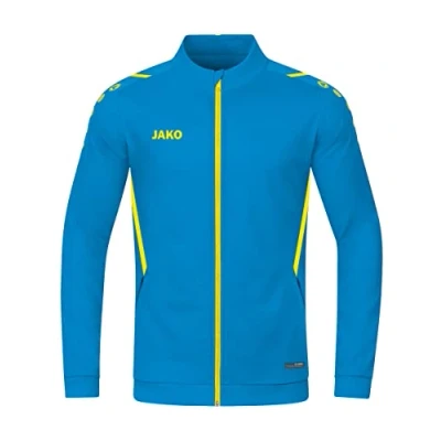 Imagen de JAKO Polyesterjacke Chaqueta de poliéster Challenge, Azul/Amarillo neón, Medium para Hombre