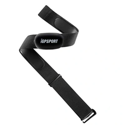 Imagen de iGPSPORT HR40 Monitor de Ritmo cardíaco Bluetooth &amp; Ant+ con Correa Pecho para Correr, Ciclismo, Gimnasio y Compatible Garmin Polar Wahoo Negro