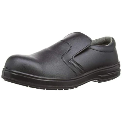 Imagen de Portwest Mocasín De Seguridad Steelite S2, Tamaño: 41, Color: Negro, FW81BKR41
