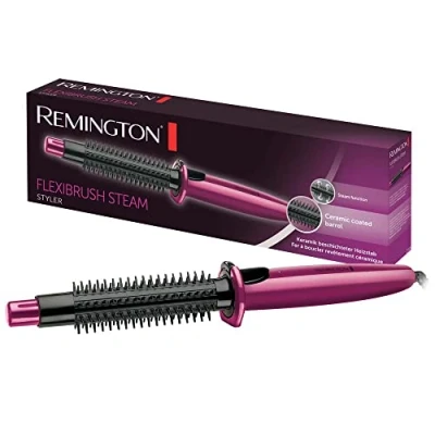 Imagen de Remington Cepillo de Aire Flexibrush Steam, Moldeador Pelo, Función Vapor, Secador, Moldea y da Volumen, Cerámica, Calentamiento Rápido CB4N