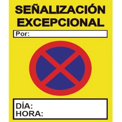 Imagen de Señales Viales PVC Señalización Excepcional 500 x 700 mm SEKURECO