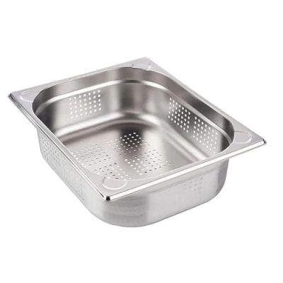 Imagen de APS 81902 Recipiente GN 1/2, perforado, acero inoxidable Gastronorm, dimensiones 265 x 325 mm/altura 100 mm