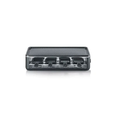 Imagen de SEVERIN Raclette grill con 8 sartenes revestimiento antiadherente y función click stow 1300 W Negro RG 2365