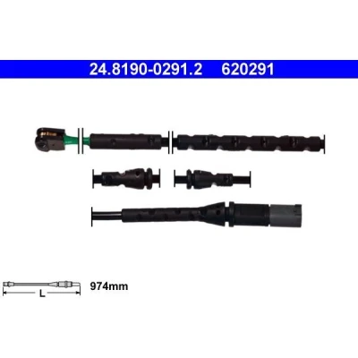 Imagen de ATE 24.8190 0291.2 Sensor de Desgaste Pastillas Frenos BMW: X5, X6