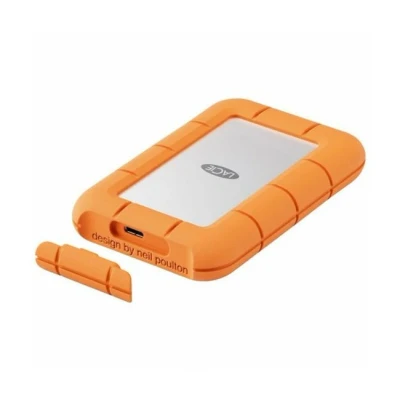 Imagen de Disco duro SSD externo 1TB Lacie Rugged Mini, 1TB, USB C, 2.5&quot;, Naranja