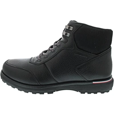 Imagen de Tommy Hilfiger Botas Hombre Warm de Piel, Negro (Black), 40 EU