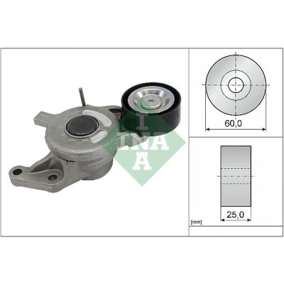 Imagen de INA 534 0657 10 Brazo tensor, correa trapecial poli V CITROËN: C5 III Familiar, 3, PEUGEOT: 308 II Hatchback, SW 2, 3008 I norauto, oscaro,