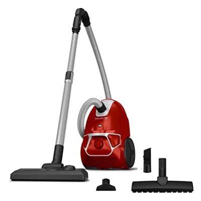 Imagen de Aspirador con bolsa Rowenta RO3953, Potencia 900 W, Capacidad de 3 L, niveles filtración, Radio acción 8.80 m, 79 dB, Cyclonic, Rojo