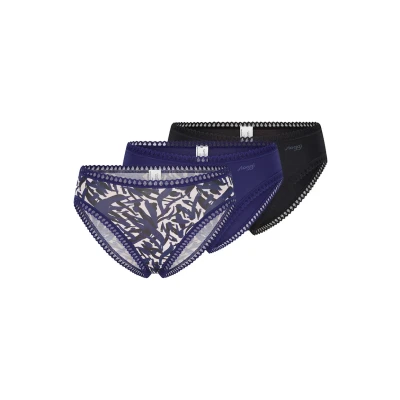 Imagen de Sloggi GO Crush 3PACK SLIP Braguitas Schwarz blau, Mujer, Talla: Small, blau
