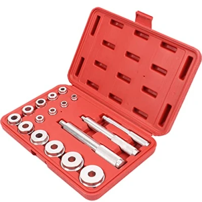 Imagen de Juego de 17 piezas conductor cojinete rodamiento y sello kit universal para rodamientos rueda automotriz, prensa rueda, herramienta extracción montaje