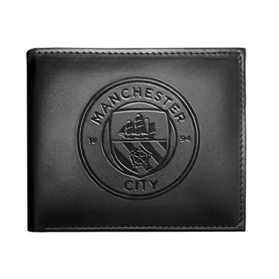 Imagen de Manchester City FC Cartera Oficial con el Escudo Grabado Negro