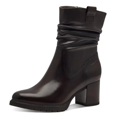 Imagen de Tamaris Botines de Tacón para Mujer, Cuadrado, Cómodos, Mocca, 41 EU