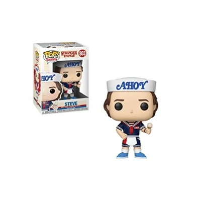 Imagen de Funko Pop! Vinyl: Television: Stranger Things: Steve Harrington with Hat and Ice Cream Figura de Vinilo Coleccionable Idea Regalo Mercancia Oficial Juguetes para Niños y Adultos